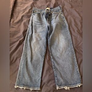 Madewell Flare Wide Leg Jeans in Classic Blue